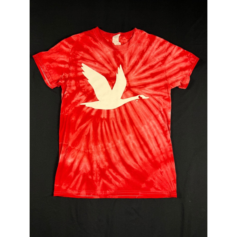 Wawa Goose Logo Red White Tie Dye‎ Graphic T-Shirt Gildan Heavy Cotton Small